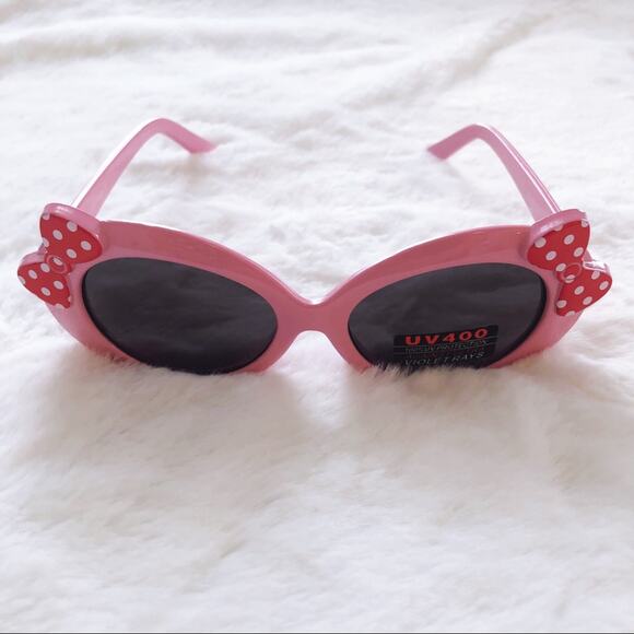Everly Pink Toddler Girl Fashion Bow Sunglasses - Picture 4 of 8